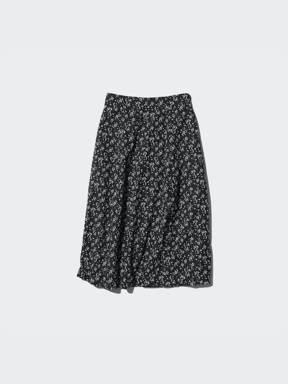 Uniqlo Cotton Cocoon Skirt | Printed
Black Floral Midi Skirt